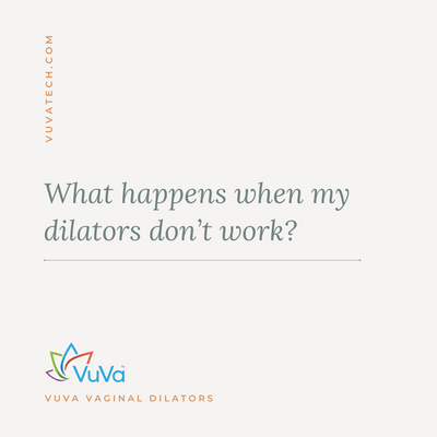 ¿Qué pasa cuando mis dilatadores no funcionan? por VuVa Dilator Company