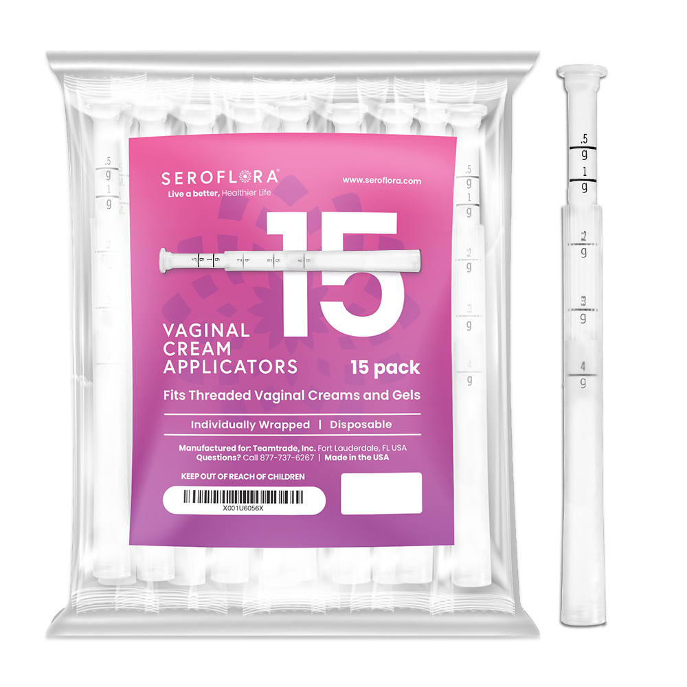 Disposable Vaginal Cream Applicators for Premarin, Estace & many others (15ct) 15 Vaginal Applicators Seroflora
