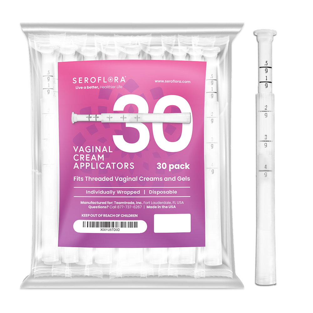 Disposable Vaginal Cream Applicators for Premarin, Estrace & many others (30ct) 30 Vaginal Applicators Seroflora