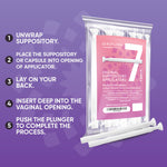 Vaginal Suppository Applicators (7ct) 7 Vaginal Applicators Seroflora