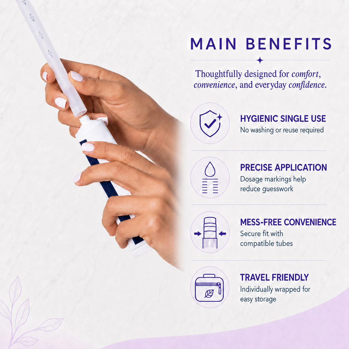 Disposable Vaginal Cream Applicators for Premarin, Estrace & many others (60ct)