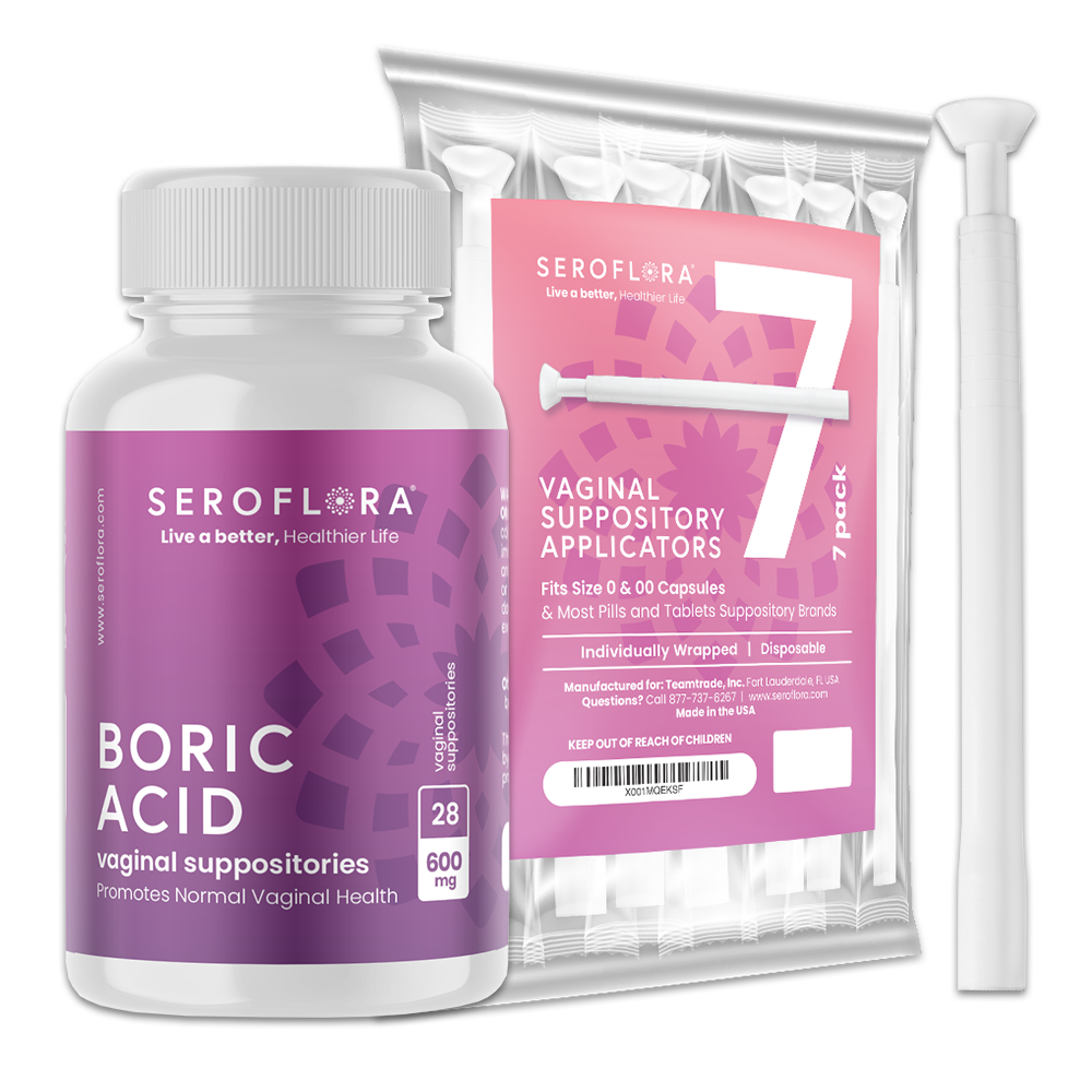 Boric Acid Vaginal Suppositories with Applicators (30/7ct) Vaginal Suppositories and Applicators Seroflora
