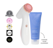 ¡ageLOC Rose Gold LumiSpa® iO con limpiador gratis y discos exfoliantes AHA!