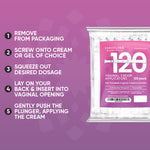 Disposable Vaginal Cream Applicators for Premarin, Estrace & many others (120ct) Vaginal Applicators Seroflora
