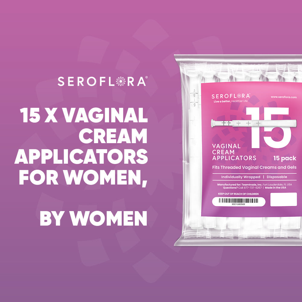 Disposable Vaginal Cream Applicators for Premarin, Estace & many others (15ct) 15 Vaginal Applicators Seroflora
