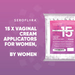 Disposable Vaginal Cream Applicators for Premarin, Estace & many others (15ct) 15 Vaginal Applicators Seroflora