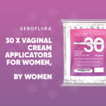 Disposable Vaginal Cream Applicators for Premarin, Estrace & many others (30ct) 30 Vaginal Applicators Seroflora