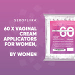 Disposable Vaginal Cream Applicators for Premarin, Estrace & many others (60ct) 60 Vaginal Applicators Seroflora