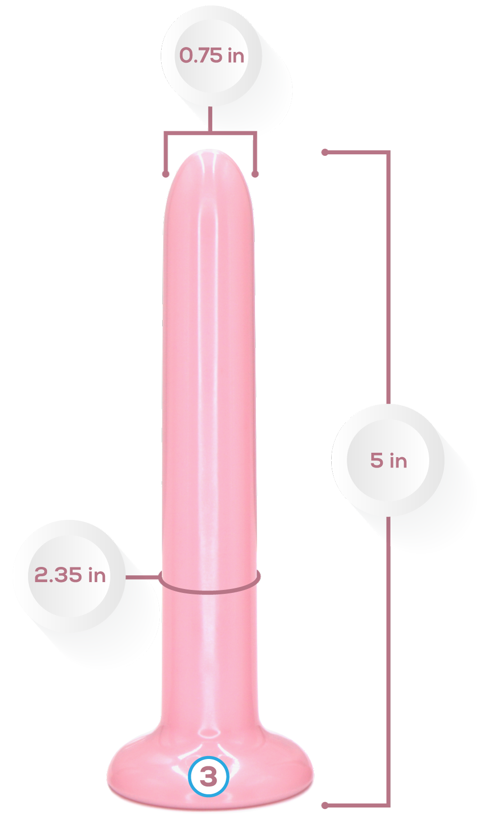 VuVa Neodymium Magnetic Vaginal Dilator Set - Sizes 1,2,3,4 Includes Travel Pouch Vuvatech    