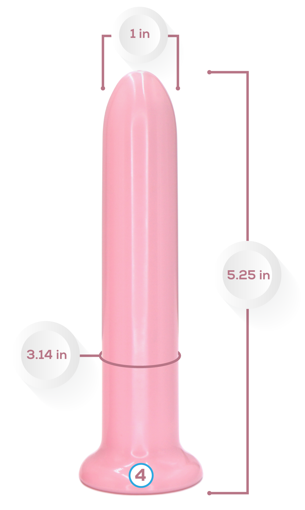 Size 3 & 4 Neodymium Magnetic Vaginal Dilator Combo Set  Vuvatech   