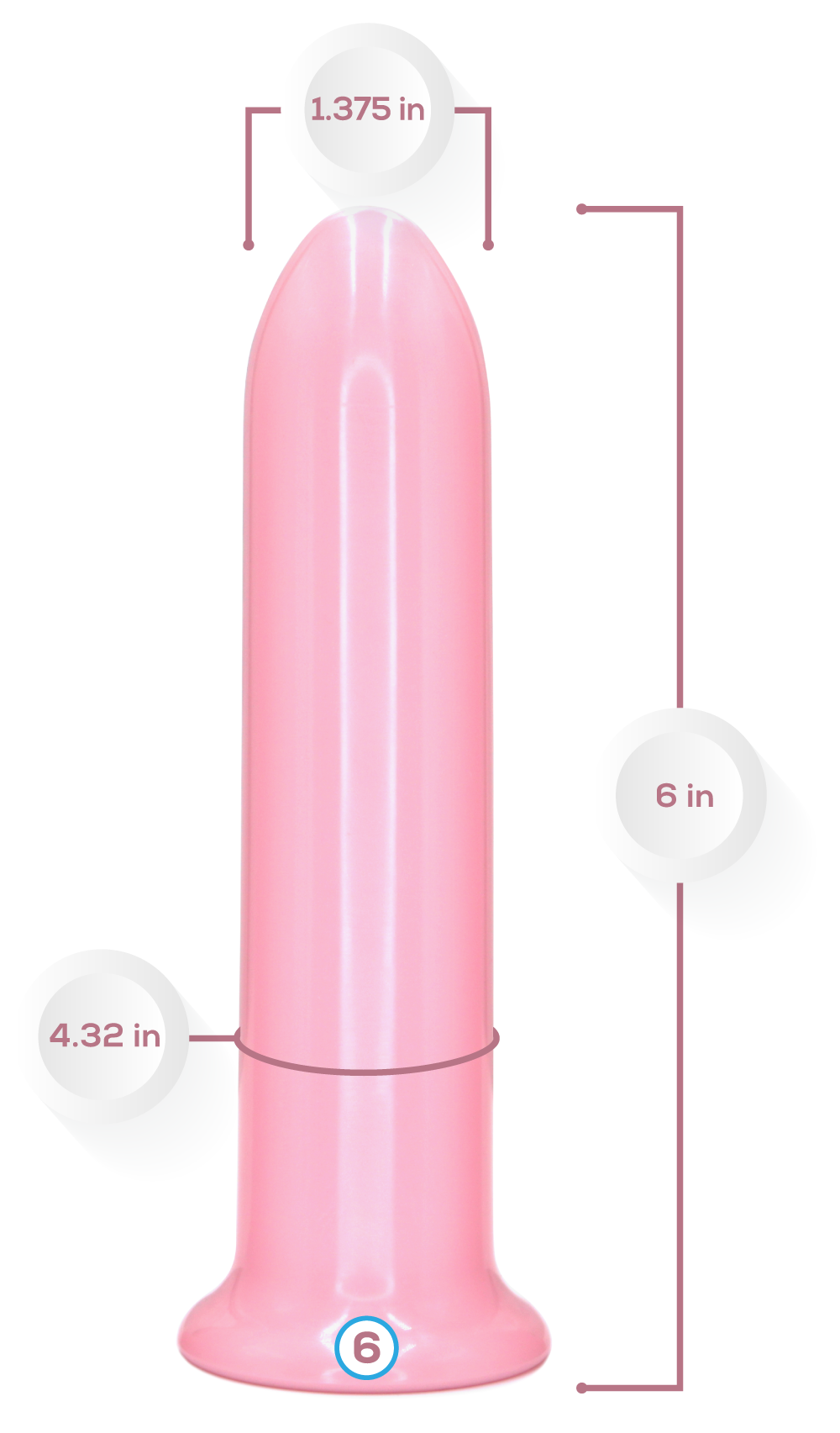 Size 5 & 6 Neodymium Magnetic Vaginal Dilators Combo Set  Vuvatech 