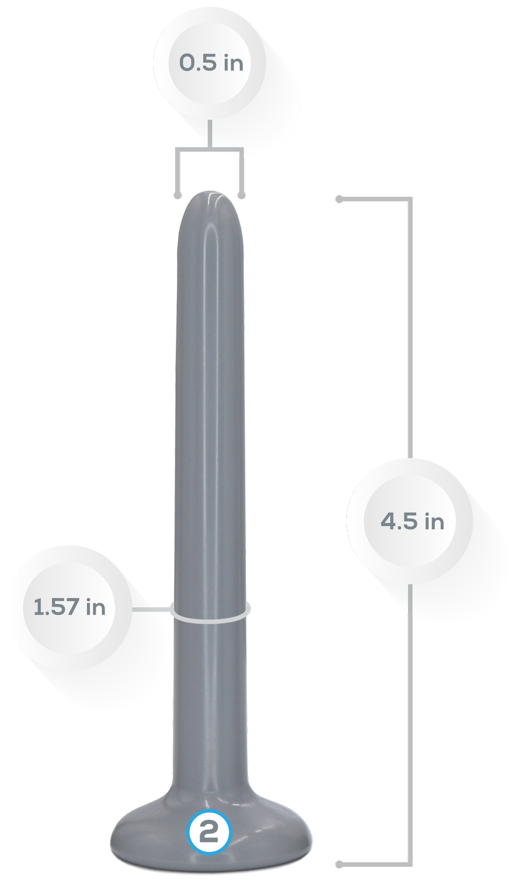 Unisex VuVa Neodymium Magnetic Set - Sizes 1,2,3,4  Vuvatech   Rectal Dilators and Anal Dilators  