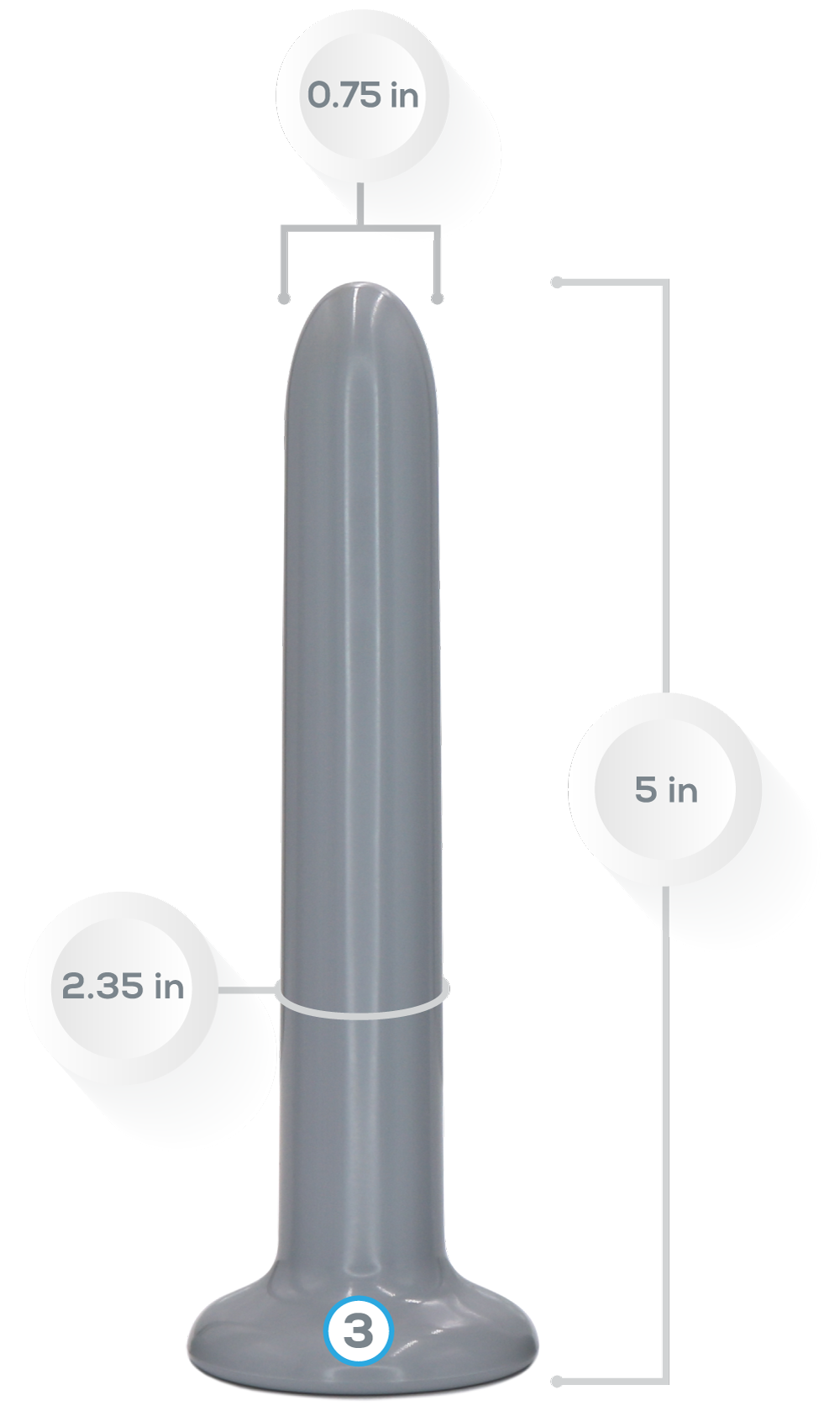 Unisex VuVa Neodymium Magnetic Set - Sizes 1,2,3,4  Vuvatech   Rectal Dilators and Anal Dilators  