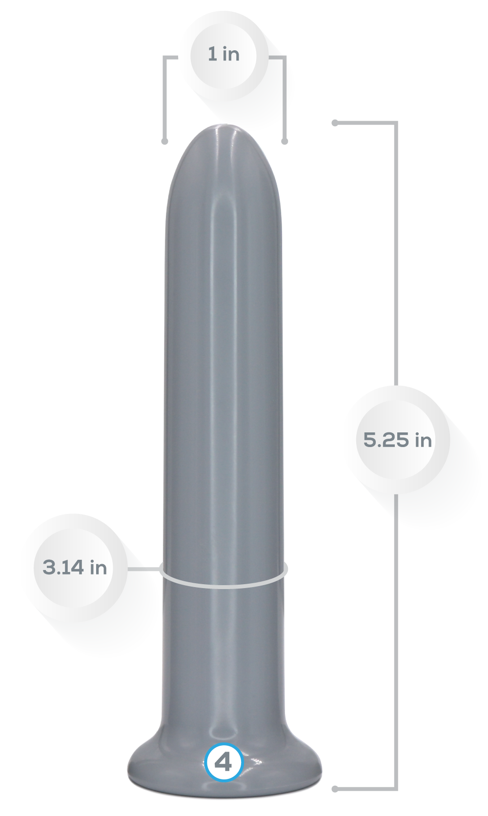Unisex VuVa Neodymium Magnetic Set - Sizes 3,4,5,6  Vuvatech Rectal Dilators and Anal Dilators  Anal Expanders  