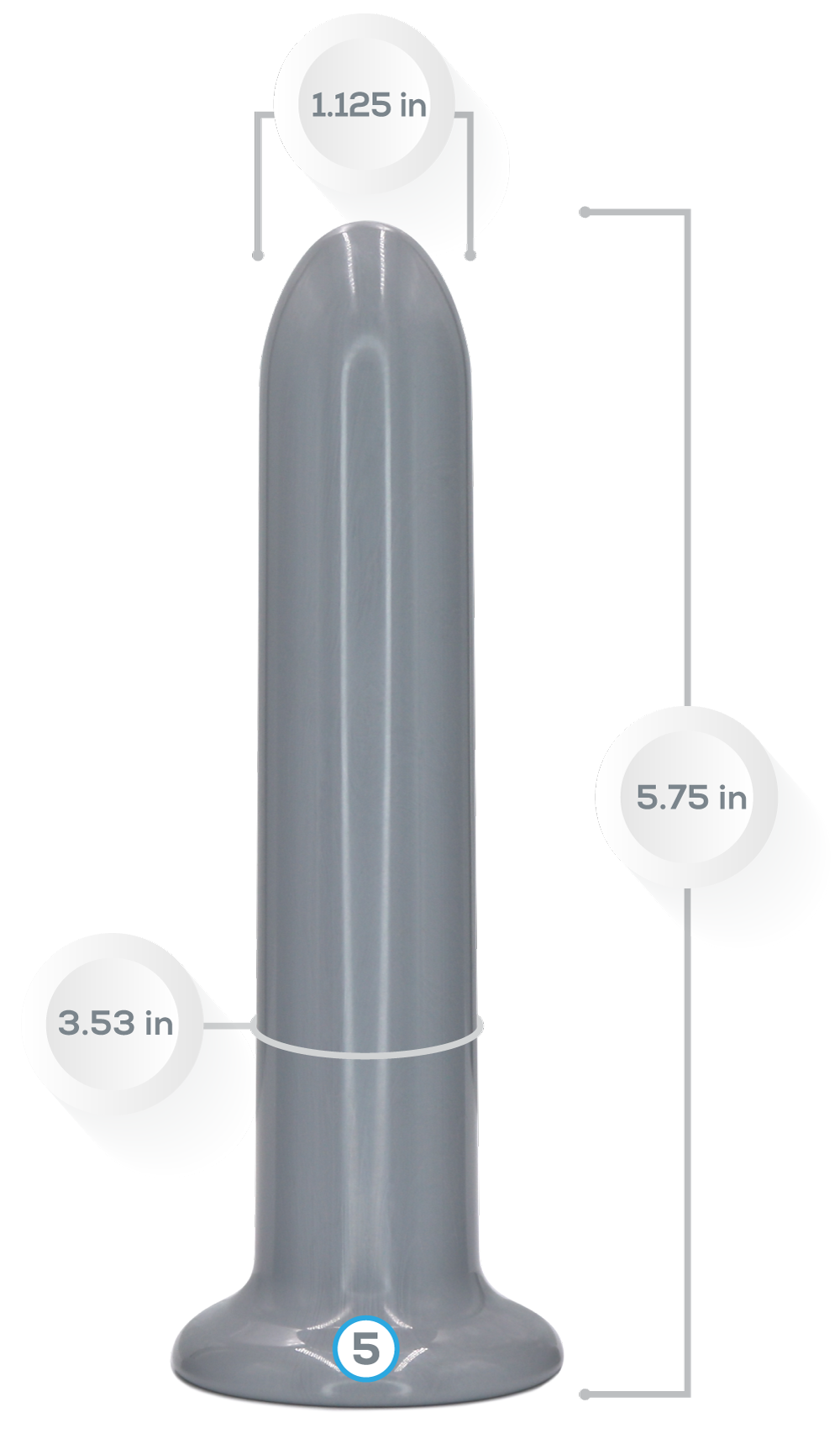 Unisex VuVa Neodymium Magnetic Anal Dilators Rectal Dilators Anal Expanders Set - Sizes 5,6,7  Vuvatech   