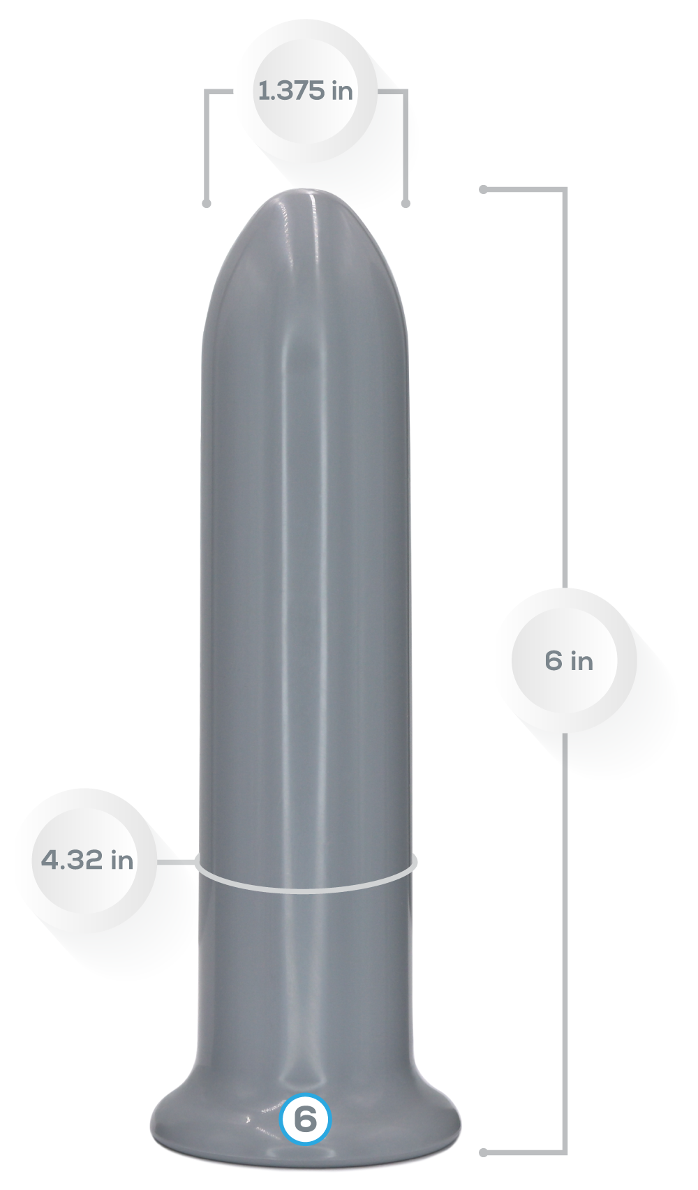 Unisex VuVa Neodymium Magnetic Set - Sizes 3,4,5,6  Vuvatech Rectal Dilators and Anal Dilators  Anal Expanders  