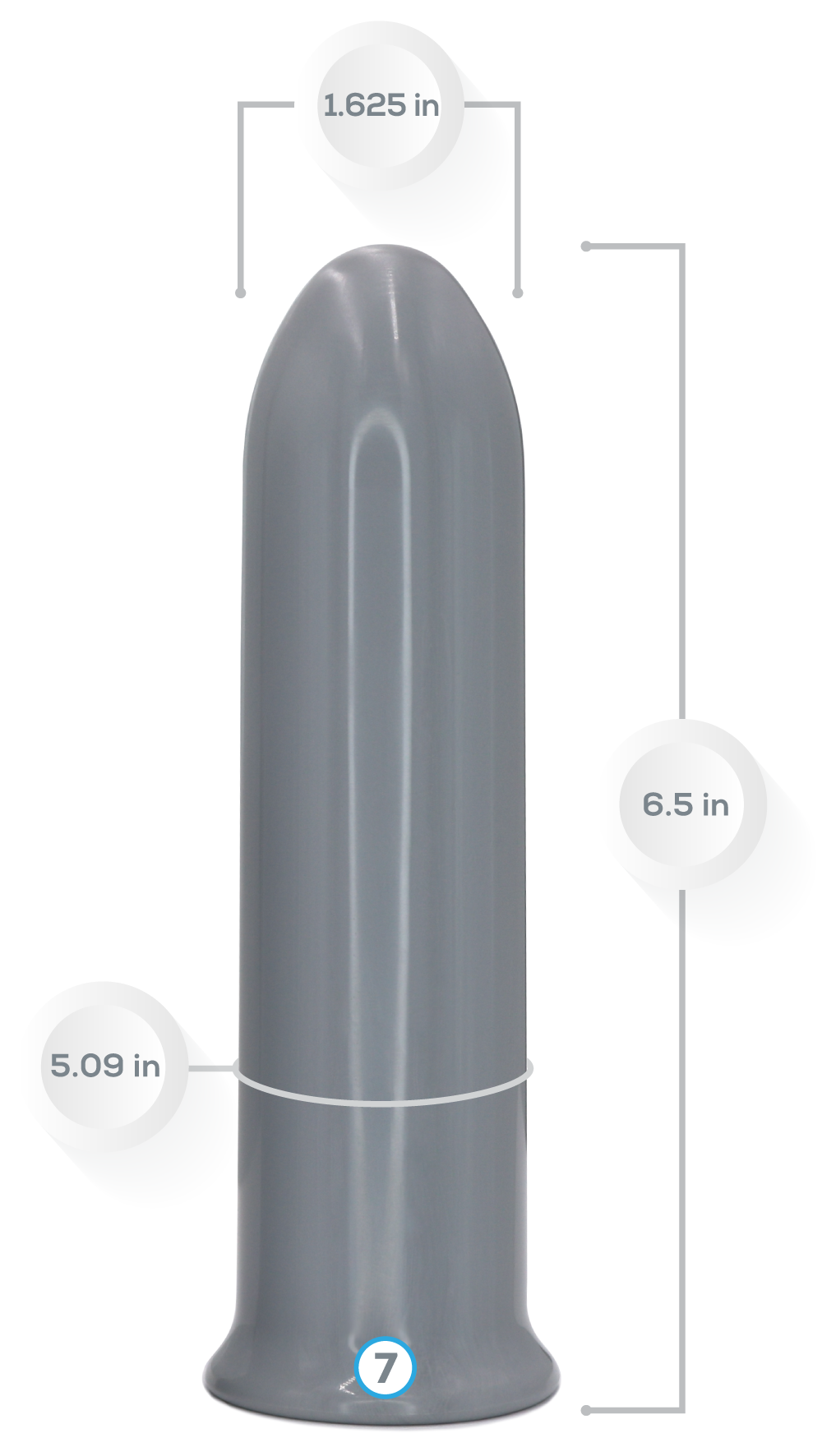 Unisex VuVa Neodymium Magnetic Anal Dilators Rectal Dilators Anal Expanders Set - Sizes 5,6,7  Vuvatech   