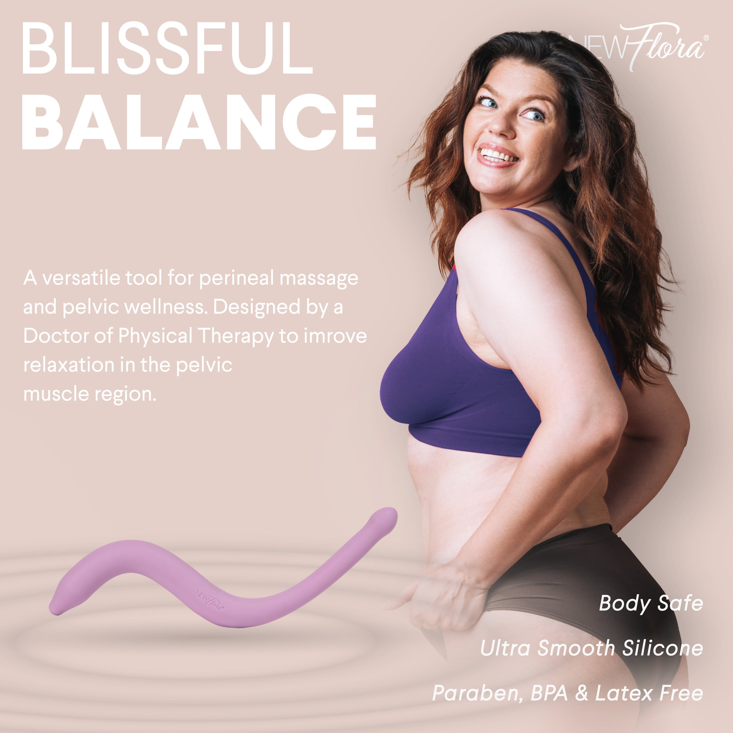Vibrating Pelvic & Perineal Massage Wand n/a NewFlora