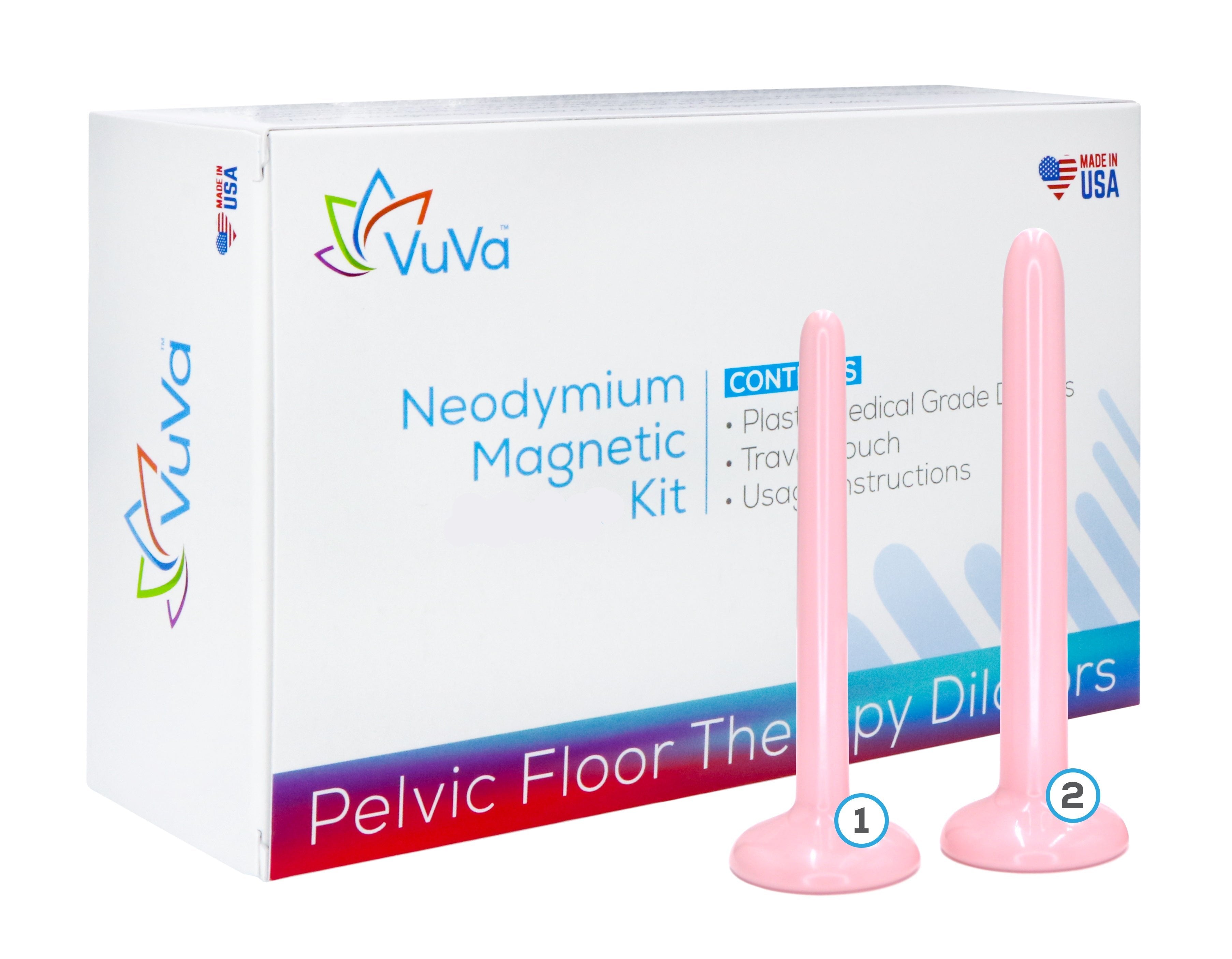 Size 1 & 2 Neodymium Magnetic Vaginal Combo Set  Vuvatech   
