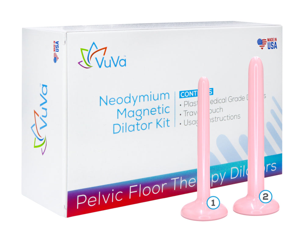Size 1 & 2 Neodymium Magnetic Vaginal Dilator Combo Set