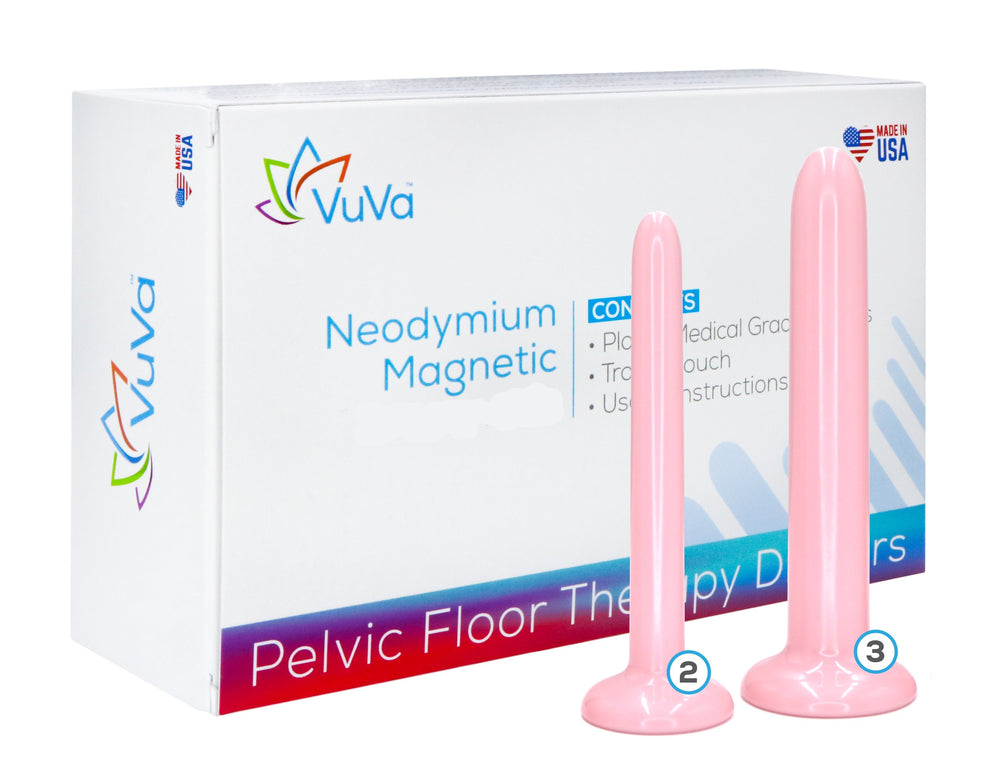 Size 2 & 3 Neodymium Magnetic Vaginal Dilator Combo Set  Vuvatech   