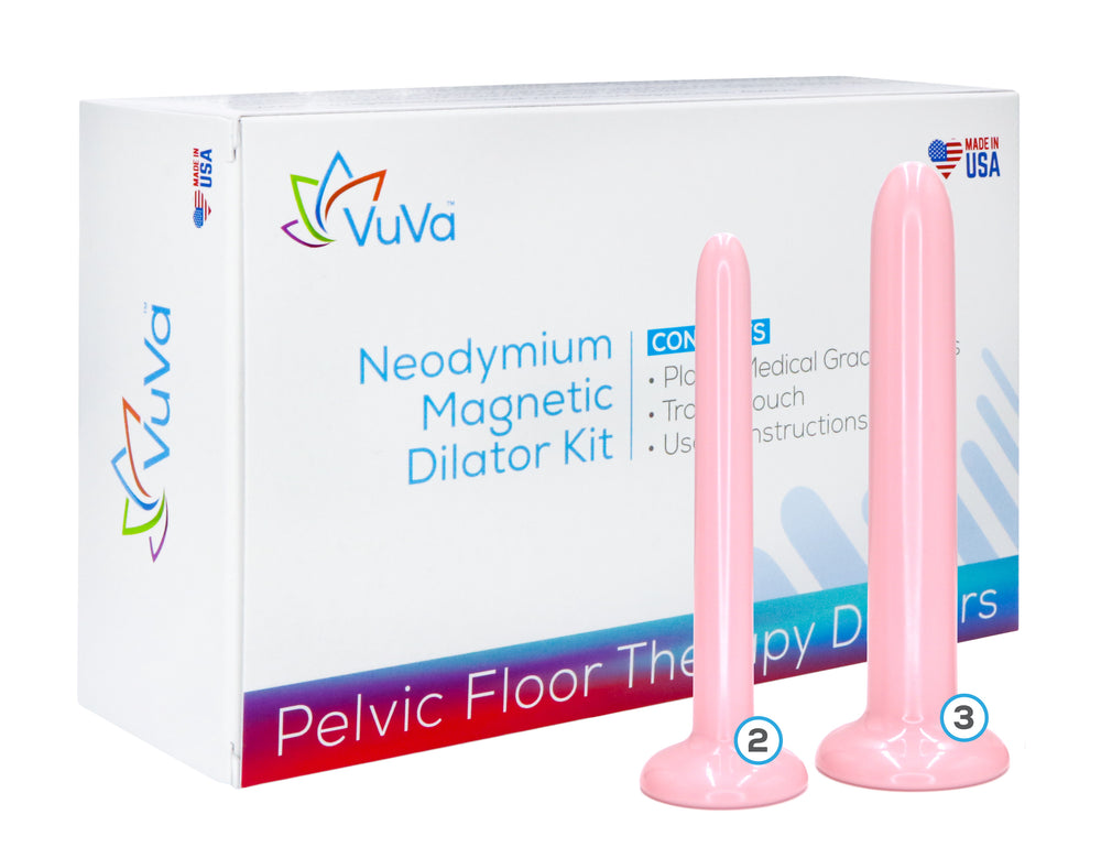 Size 2 & 3 Neodymium Magnetic Vaginal Dilator Combo Set  Vuvatech   