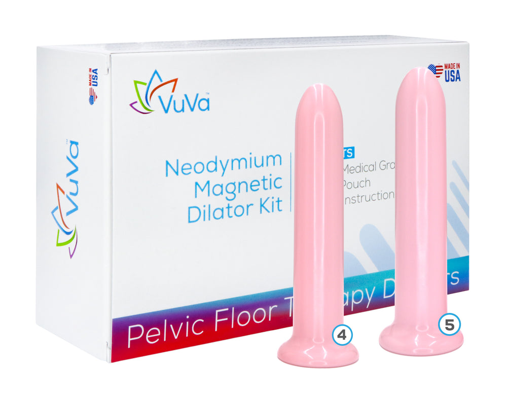 Size 4 & 5 Neodymium Magnetic Vaginal Dilator Combo Set  Vuvatech   