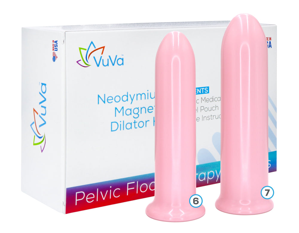 Size 6 & 7 Neodymium Magnetic Vaginal Dilator Combo Set