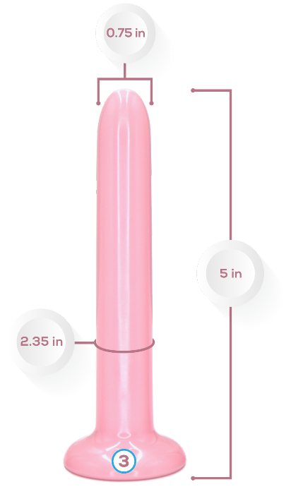 Dilatador vaginal magnético de neodimio tamaño 3