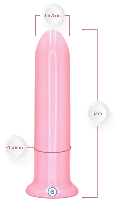 Dilatador vaginal magnético de neodimio tamaño 6