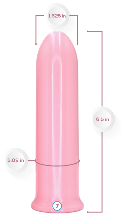 Dilatador vaginal magnético de neodimio tamaño 7