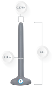 Unisex Rectal Starter Size 1  (No Magnets)  Vuvatech Rectal Dilators and Anal Dilators  Anal Expander   