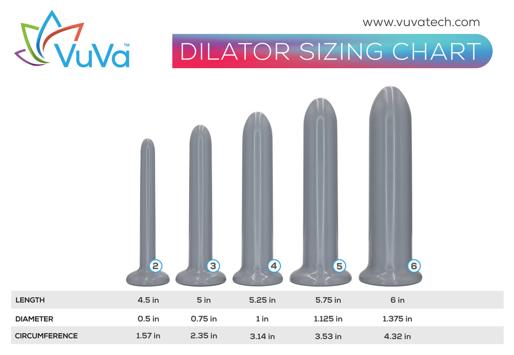New Sizes! Unisex Smooth Rectal Dilators Set - Set of Five  Vuvatech   
